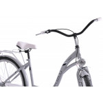 Mestský bicykel 28 Fuzlu Nevada S-1 Sivo biely